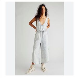 NWT Free People Alora Railroad Jumpsuit